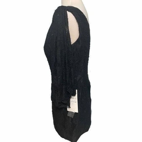 Rachel Allan Lace One Shoulder Mini Dress‎ Cocktail Evening Party Black Size 14 - Picture 10 of 12